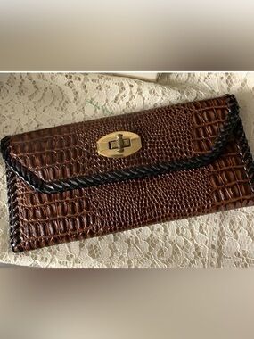 Vintage Hand Stitched Wallet Pre Owned I Don’t Know What It’s Made Of